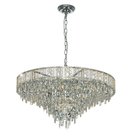 Citilux SAGRADA CL317281 Люстра хрустальная подвесная Хром