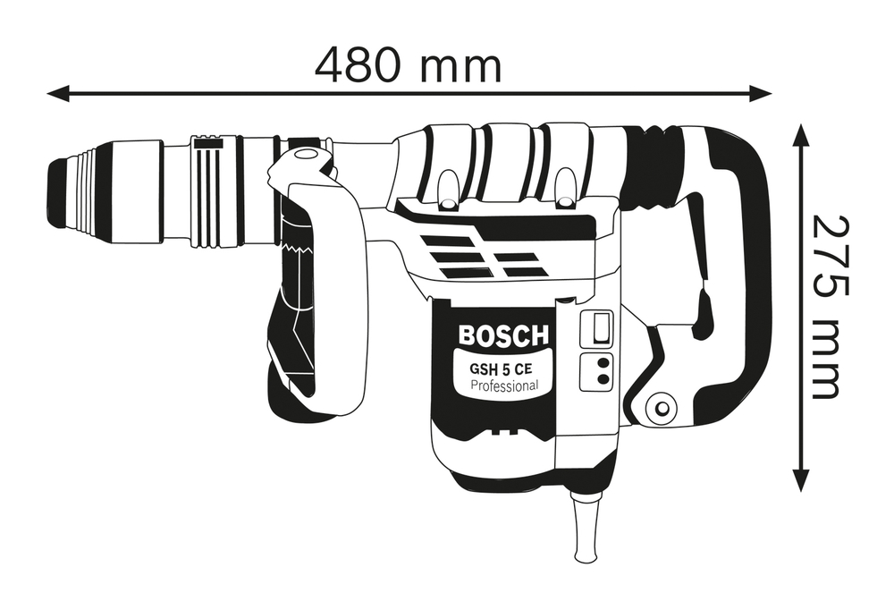 Отбойный молоток GSH 5 CE Bosch 0611321000