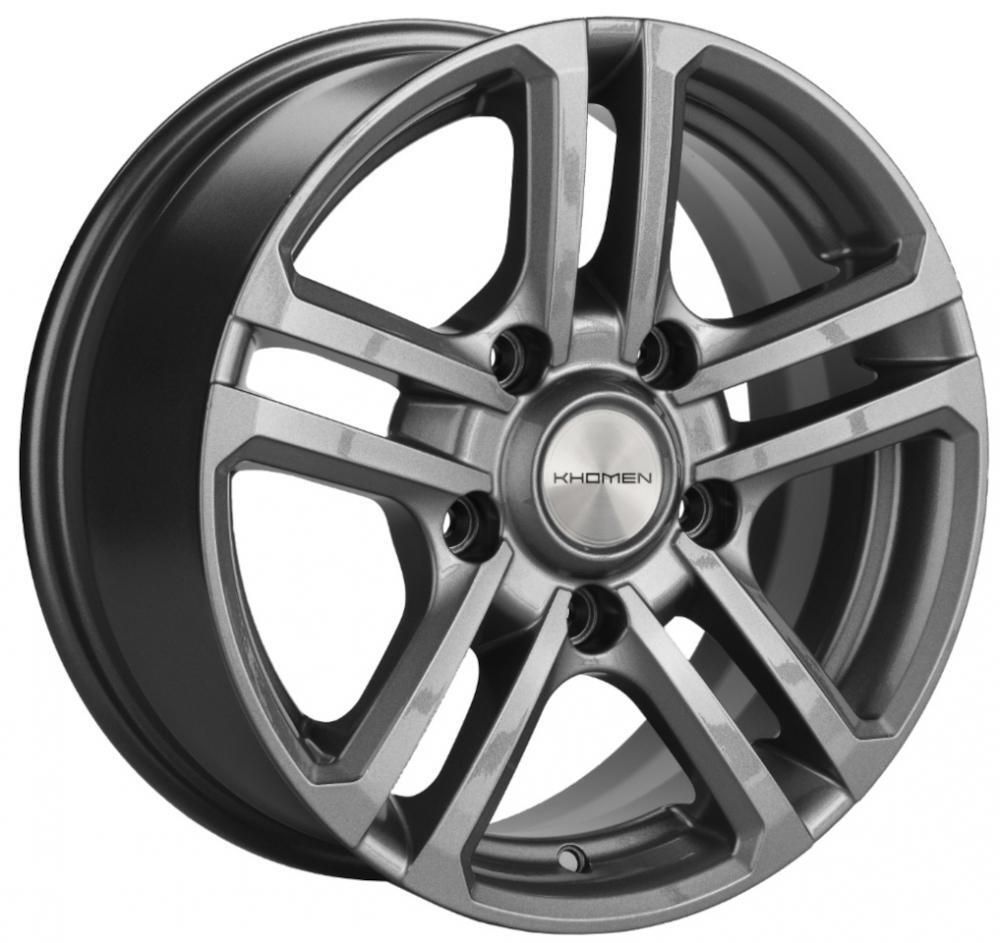 Khomen 1602 6.5x16 5x139.7 ET 40 Dia 98.5 (grey)