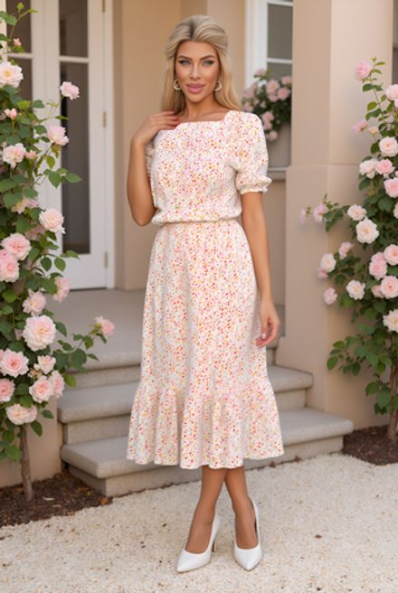 Платье Мирэль (белое) П13861-35М LT Collection