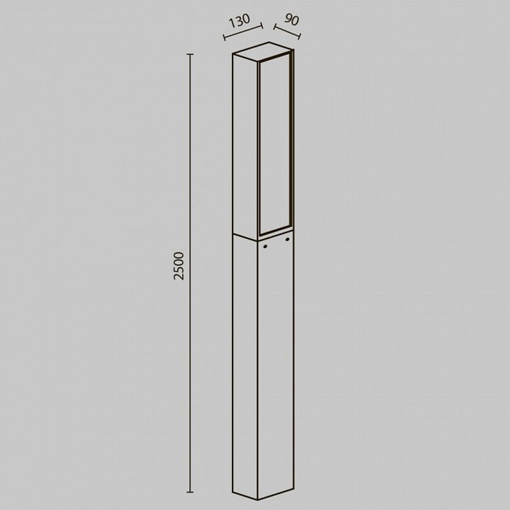 Наземный высокий светильник Maytoni Blitz O470FL-L40GF3K
