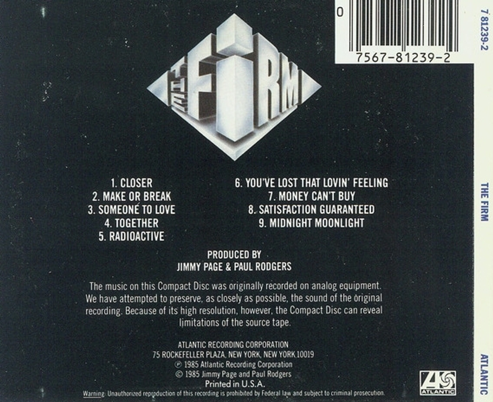 The Firm / The Firm (CD)