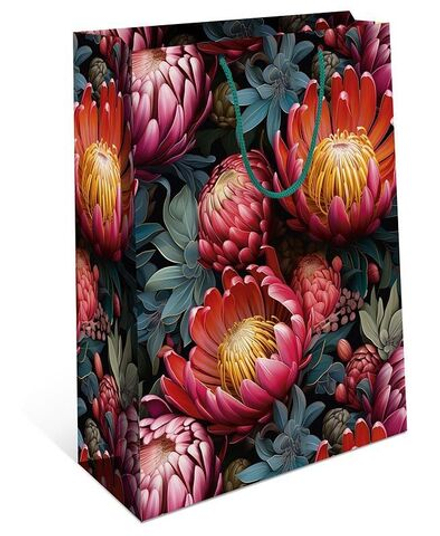 Пакет подар. бумажн. 33*42*10 см, 130гр/м2 Цветы