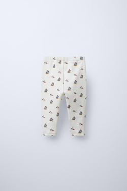 ZARA ЛЕГИНСЫ SOFT TOUCH С ПРИНТОМ PADDINGTON ™, ЭКРЮ