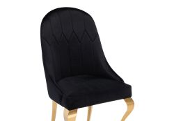 Стул на металлокаркасе Gustav black / gold
