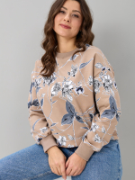 Толстовка К-390/бежевый-плетистаяроза