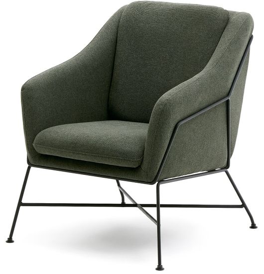 Brida Кресло зеленое на черных стальных ножках Испания La Forma