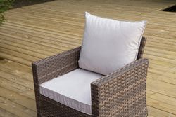 "Бостон" лаунж-зона из искусственного ротанга, цвет серый