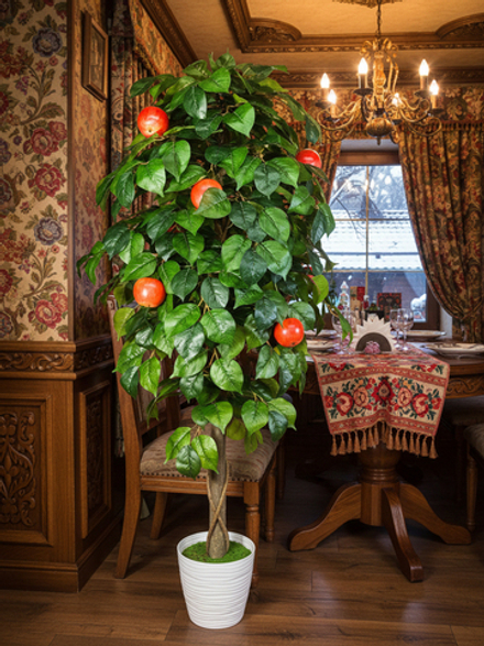 Яблоня с плодами 170см в кашпо