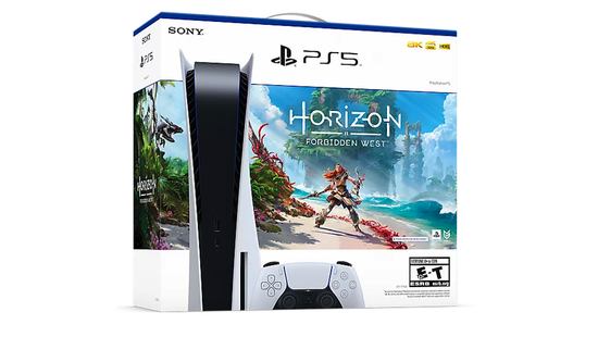 Игровая приставка Sony PlayStation 5 825 ГБ SSD, белый + Horizon: Forbidden West