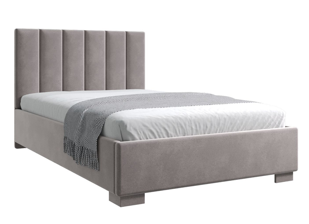 Кровать двуспальная, 120х200 Беатрис коричневый