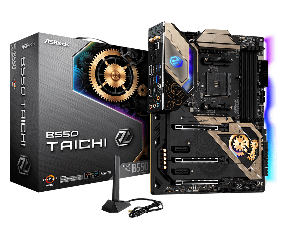 Материнская плата ASRock B550 TAICHI AM4 4xDDR4 4xSATA3 2xM.2 HDMI DP ATX