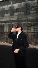 Рубаха "Velvet" синяя