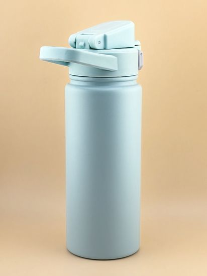 Термос-Бутылка спортивная 600 мл. Kamille KM 2179 из нержавеющей стали с замком и петлёй