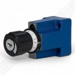 2FRM6B36-3X/0,6QRV - Регулятор расхода Ду 6 для монтажа на плиту, номинальный расход 0,6 л/мин, B = без доп. канала (стандарт), обратный клапан - есть