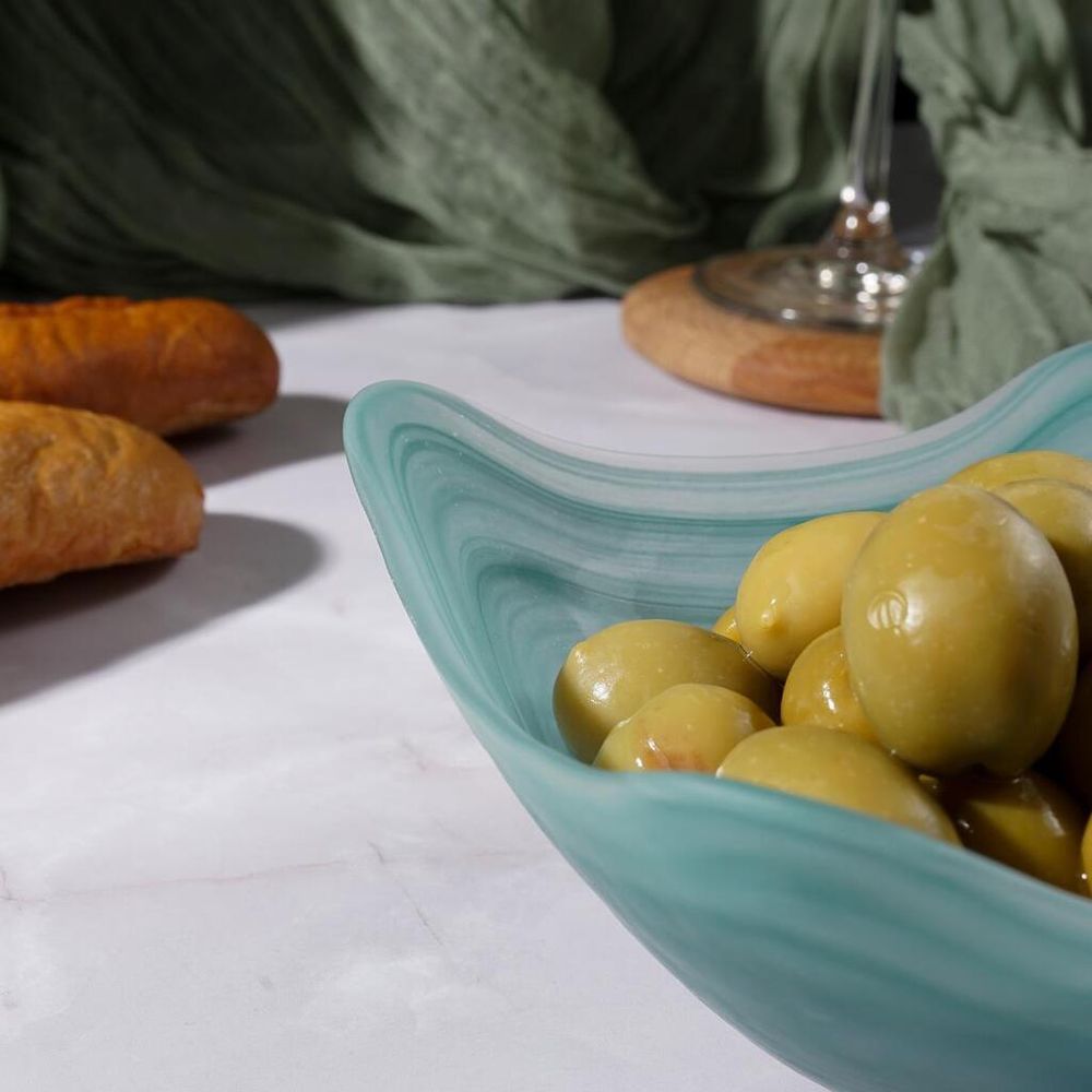 Салатник 300 мл 14*14 см h7 см   квадратный матовое стекло P.L. Proff Cuisine [6]