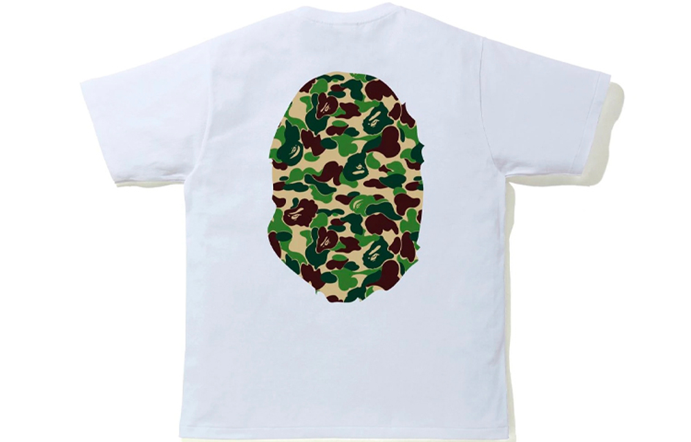 A Bathing Ape Online Exclusive Big Ape Head Bapec Tee белый зеленый
