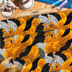 Ткань премиум таффета атмосферные путешествия