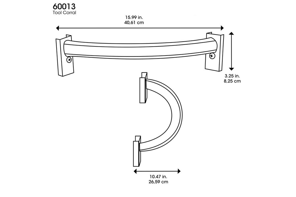 Угловой держатель WoodLook