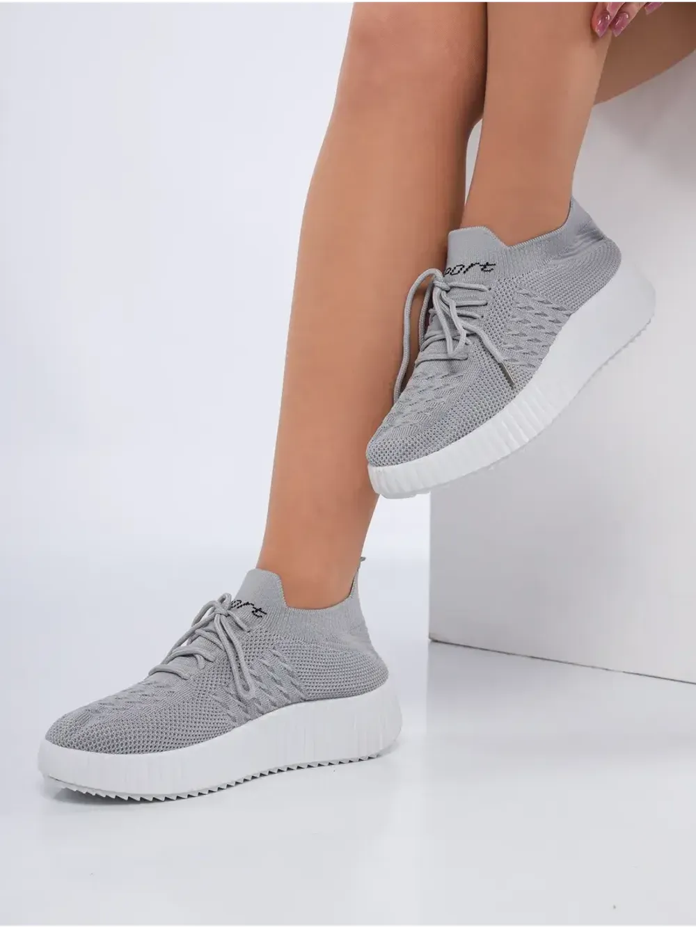 Слипоны на высокой подошве мокасины летние текстильные