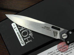 Складной нож НОКС Локи Т 346-100407 c клинком из стали D2, рукоять G10