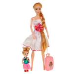 Кукла тип Модель на шарнирах с ребенком и аксессуарами, коробка 712A3