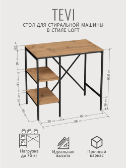 Стеллаж TEVI loft