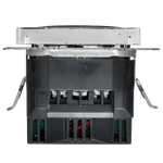 BRITE Розетка 1-местная с заземлением с защитными шторками 16А с USB A+A 5В 2,1А РЮш10-1-БрГН металл хром/никель IEK