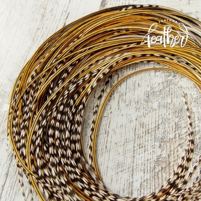 Перо из седла петуха Grizzly Variant