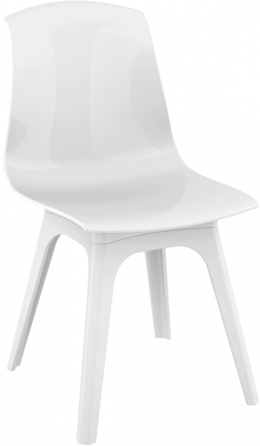 Стул пластиковый Siesta Contract Allegra-PP, белый