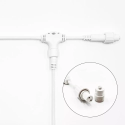 Белт-Лайт UNIBELT 10 м., провод белый Каучук, шаг 25 см., 40 подвесных патронов, IP65, LTC (UBL10m/40L-8)