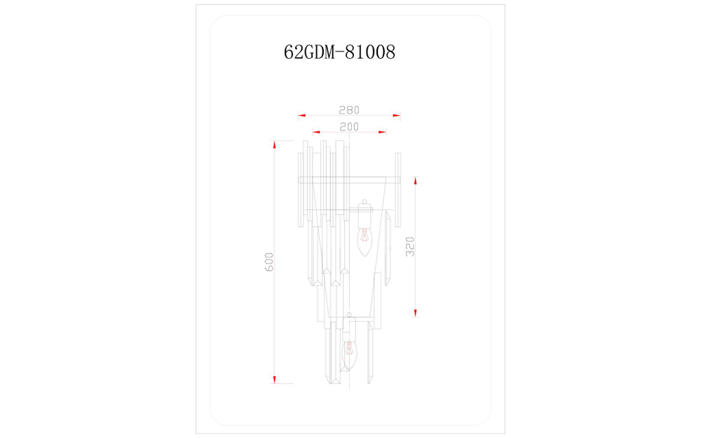 Бра настенное для спальни Vittoria M Garda Decor 62GDM-81008