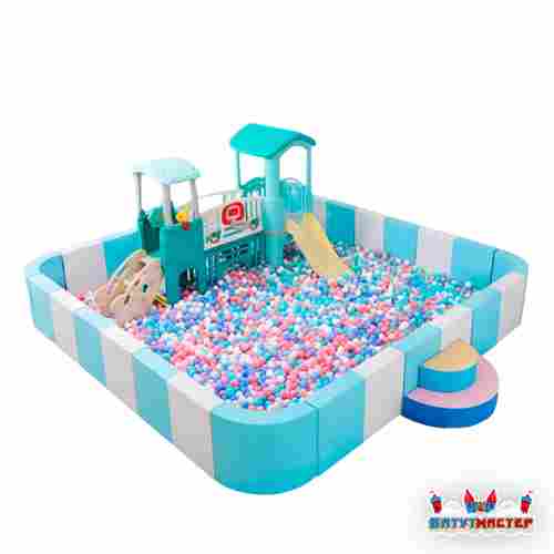 Сухой бассейн с игровым комплексом «Бирюза», 5×5×0,6 м