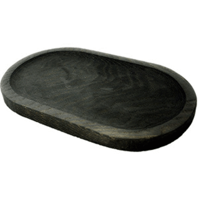 Блюдо для подачи овал; дуб;H=2.5,L=30,B=18см