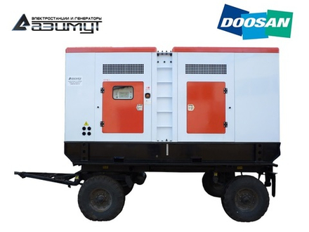 Дизельный генератор Азимут ЭД-320-Т400-1РПМ17 Doosan на шасси в капоте