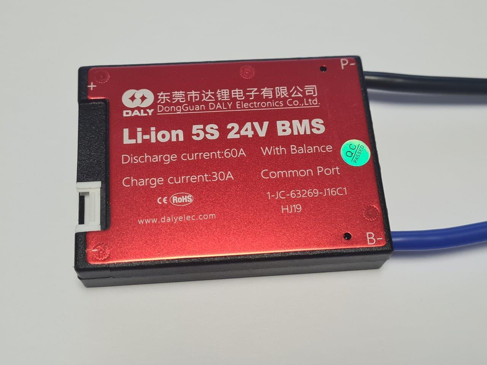 Плата контроля BMS Li-ion 5S 24V 60A