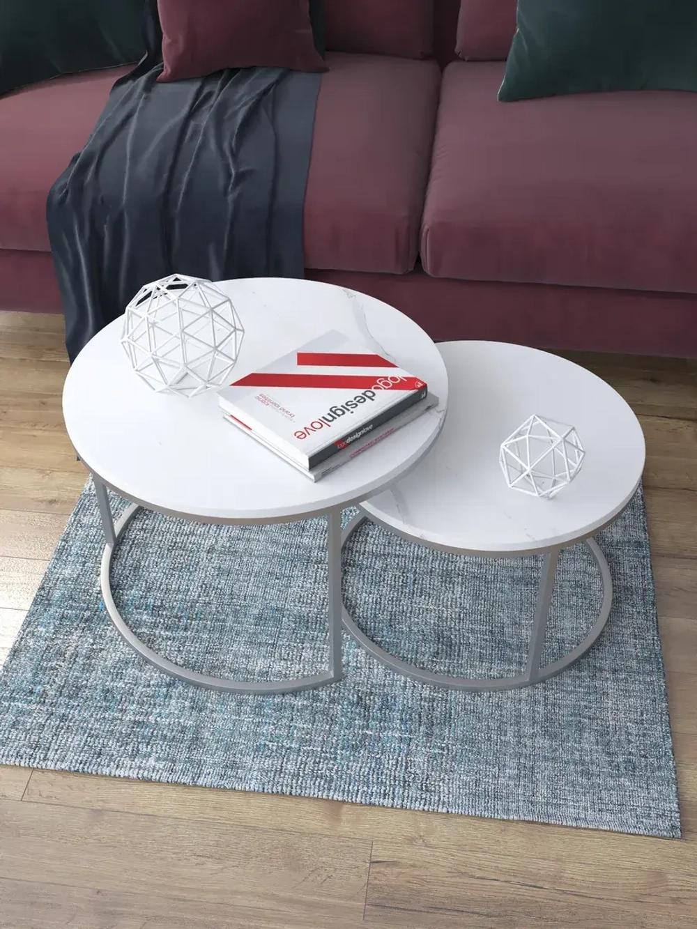 Комплект журнальных столов Акцент - СБ - МДФ в ПВХ