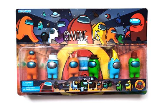 Набор фигурок Among Us 6в1 7см
