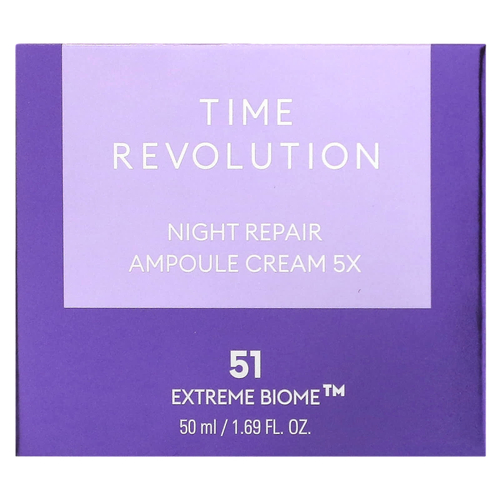 Missha, Time Revolution, ночной восстанавливающий крем-ампула 5x, 50 мл (1,69 жидк. унц.)