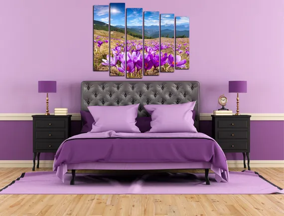 Модульная картина "Горная поляна"