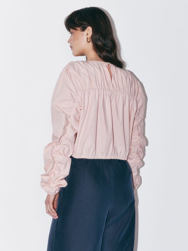 Рубашка с драпировкой 