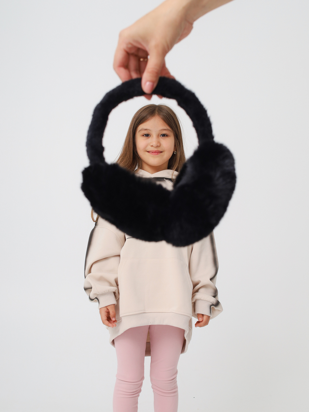 Наушники меховые FluffFold, черные