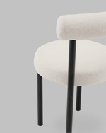 Стул обеденный Флорео букле молочный