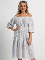 Платье с поясом Дафна (белое) П15522-8М LT Collection