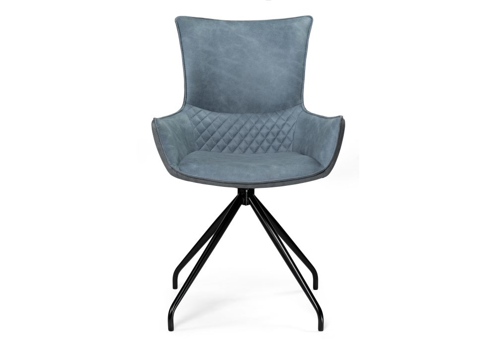 Стул на металлокаркасе Донаель крутящийся ткань kiprus 11/12 / черный глянец