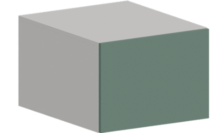 Кухня Модуль ШВГ 510 Белый / Матовая мята