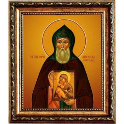 Михаил Сингелл, Константинопольский преподобный. Икона на холсте.
