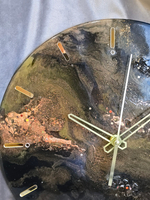 🕒 Часы настенные из эпоксидной смолы 30 см «Космическая бездна»