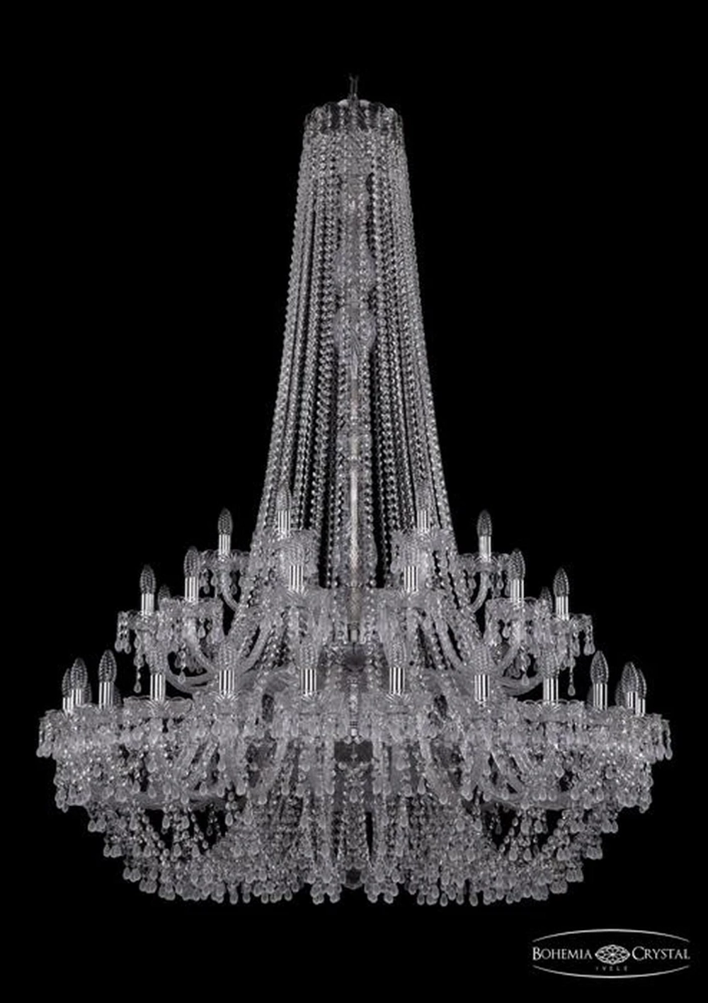 Подвесная люстра Bohemia Ivele 1410/24+12+6/460/h-175/2d/Ni/V0300