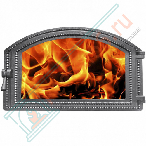 Дверца каминная чугунная 222, антрацит (Везувий) в Кирове